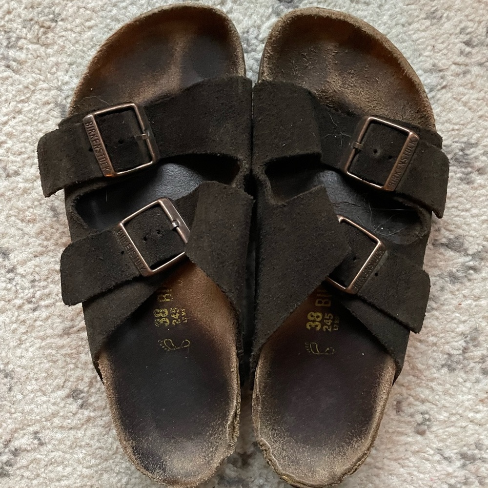 Suede Arizona Birkenstocks